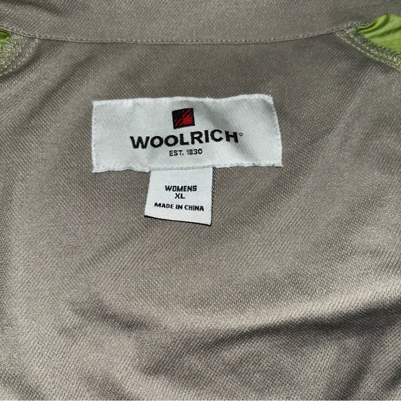 Woolrich Lightweight Windbreaker Rain Jacket in Aloe Green Size XL - Picture 8 of 8